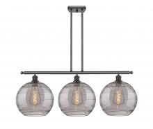  516-3I-OB-G1213-12SM - Athens Deco Swirl - 3 Light - 39 inch - Oil Rubbed Bronze - Cord hung - Island Light