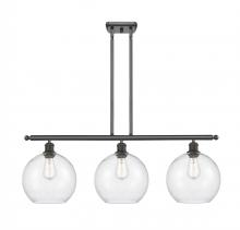  516-3I-OB-G124-10 - Athens - 3 Light - 37 inch - Oil Rubbed Bronze - Stem Hung - Island Light