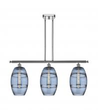  516-3I-PC-G557-8BL - Vaz - 3 Light - 36 inch - Polished Chrome - Cord hung - Island Light