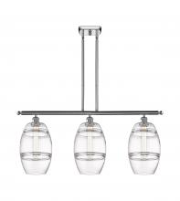  516-3I-PC-G557-8CL - Vaz - 3 Light - 36 inch - Polished Chrome - Cord hung - Island Light