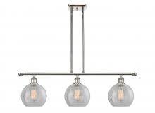  516-3I-PN-G125-LED - Athens - 3 Light - 36 inch - Polished Nickel - Cord hung - Island Light