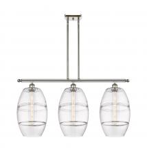  516-3I-PN-G557-10CL - Vaz - 3 Light - 37 inch - Polished Nickel - Cord hung - Island Light