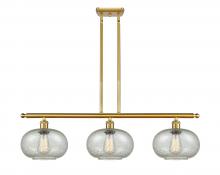  516-3I-SG-G249-LED - Gorham - 3 Light - 36 inch - Satin Gold - Cord hung - Island Light