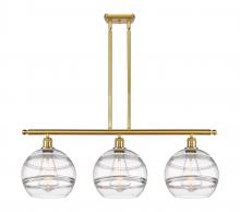  516-3I-SG-G556-10CL - Rochester - 3 Light - 37 inch - Satin Gold - Cord hung - Island Light