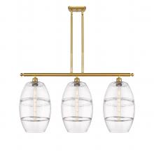  516-3I-SG-G557-10CL - Vaz - 3 Light - 37 inch - Satin Gold - Cord hung - Island Light