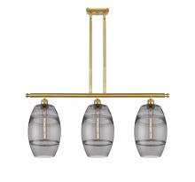  516-3I-SG-G557-8SM - Vaz - 3 Light - 36 inch - Satin Gold - Cord hung - Island Light