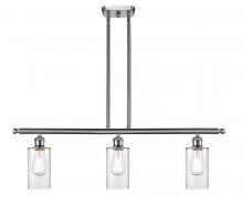  516-3I-SN-G802-LED - Clymer - 3 Light - 36 inch - Brushed Satin Nickel - Cord hung - Island Light