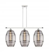  516-3I-WPC-G557-10SM - Vaz - 3 Light - 37 inch - White Polished Chrome - Cord hung - Island Light