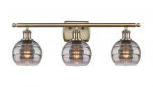  516-3W-AB-G556-6SM - Rochester - 3 Light - 26 inch - Antique Brass - Bath Vanity Light