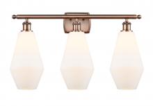  516-3W-AC-G651-7 - Cindyrella - 3 Light - 27 inch - Antique Copper - Bath Vanity Light