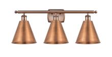  516-3W-AC-MBC-8-AC-LED - Berkshire - 3 Light - 28 inch - Antique Copper - Bath Vanity Light