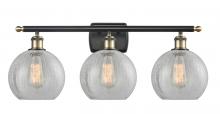  516-3W-BAB-G125 - Athens - 3 Light - 28 inch - Black Antique Brass - Bath Vanity Light