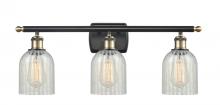  516-3W-BAB-G2511-LED - Caledonia - 3 Light - 25 inch - Black Antique Brass - Bath Vanity Light