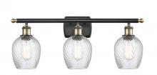  516-3W-BAB-G292-LED - Salina - 3 Light - 26 inch - Black Antique Brass - Bath Vanity Light