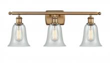 Innovations Lighting 516-3W-BB-G2812 - Hanover - 3 Light - 26 inch - Brushed Brass - Bath Vanity Light