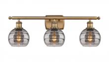  516-3W-BB-G556-6SM - Rochester - 3 Light - 26 inch - Brushed Brass - Bath Vanity Light