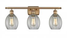  516-3W-BB-G82-LED - Eaton - 3 Light - 26 inch - Brushed Brass - Bath Vanity Light