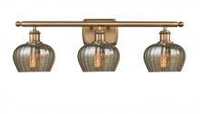  516-3W-BB-G96-LED - Fenton - 3 Light - 27 inch - Brushed Brass - Bath Vanity Light