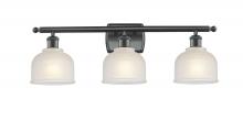  516-3W-BK-G411-LED - Dayton - 3 Light - 26 inch - Matte Black - Bath Vanity Light