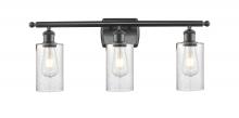  516-3W-BK-G804 - Clymer - 3 Light - 24 inch - Matte Black - Bath Vanity Light