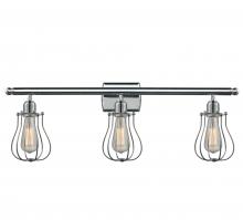  516-3W-PC-CE513-LED - Muselet - 3 Light - 26 inch - Polished Chrome - Bath Vanity Light