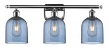  516-3W-PC-G558-6BL - Bella - 3 Light - 26 inch - Polished Chrome - Bath Vanity Light