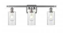  516-3W-SN-G804 - Clymer - 3 Light - 24 inch - Brushed Satin Nickel - Bath Vanity Light