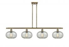  516-4I-AB-G249-LED - Gorham - 4 Light - 48 inch - Antique Brass - Cord hung - Island Light