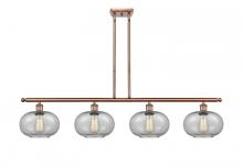  516-4I-AC-G247-LED - Gorham - 4 Light - 48 inch - Antique Copper - Cord hung - Island Light