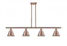  516-4I-AC-M8-LED - Smithfield - 4 Light - 48 inch - Antique Copper - Cord hung - Island Light