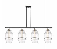  516-4I-BAB-G557-8CL - Vaz - 4 Light - 48 inch - Black Antique Brass - Cord hung - Island Light