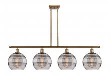  516-4I-BB-G556-10SM - Rochester - 4 Light - 48 inch - Brushed Brass - Cord hung - Island Light