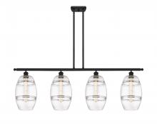  516-4I-BK-G557-8CL - Vaz - 4 Light - 48 inch - Matte Black - Cord hung - Island Light