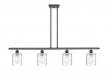  516-4I-OB-G1113-LED - Cobbleskill - 4 Light - 48 inch - Oil Rubbed Bronze - Cord hung - Island Light