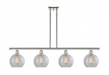  516-4I-PN-G125 - Athens - 4 Light - 48 inch - Polished Nickel - Cord hung - Island Light