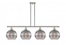  516-4I-PN-G556-10SM - Rochester - 4 Light - 48 inch - Polished Nickel - Cord hung - Island Light