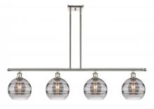  516-4I-PN-G556-8SM - Rochester - 4 Light - 48 inch - Polished Nickel - Cord hung - Island Light