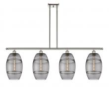  516-4I-PN-G557-8SM - Vaz - 4 Light - 48 inch - Polished Nickel - Cord hung - Island Light