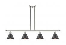  516-4I-PN-M8-BK-LED - Smithfield - 4 Light - 48 inch - Polished Nickel - Cord hung - Island Light