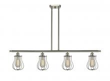  516-4I-SN-CE513-LED - Muselet - 4 Light - 48 inch - Brushed Satin Nickel - Cord hung - Island Light