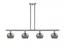  516-4I-SN-G93 - Fenton - 4 Light - 48 inch - Brushed Satin Nickel - Cord hung - Island Light