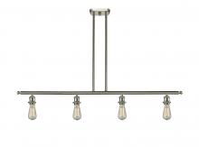  516-4I-SN - Bare Bulb - 4 Light - 48 inch - Brushed Satin Nickel - Cord hung - Island Light