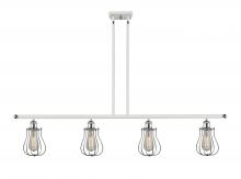  516-4I-WPC-CE513-LED - Muselet - 4 Light - 48 inch - White Polished Chrome - Cord hung - Island Light