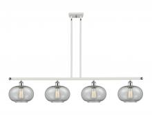  516-4I-WPC-G247-LED - Gorham - 4 Light - 48 inch - White Polished Chrome - Cord hung - Island Light