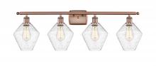  516-4W-AC-G654-8 - Cindyrella - 4 Light - 38 inch - Antique Copper - Bath Vanity Light