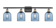  516-4W-BAB-G558-6BL - Bella - 4 Light - 36 inch - Black Antique Brass - Bath Vanity Light