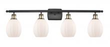  516-4W-BAB-G81 - Eaton - 4 Light - 36 inch - Black Antique Brass - Bath Vanity Light