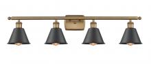  516-4W-BB-M8-BK-LED - Smithfield - 4 Light - 37 inch - Brushed Brass - Bath Vanity Light