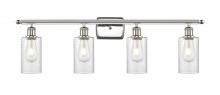  516-4W-PN-G804 - Clymer - 4 Light - 34 inch - Polished Nickel - Bath Vanity Light