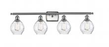  516-4W-SN-G362 - Waverly - 4 Light - 36 inch - Brushed Satin Nickel - Bath Vanity Light